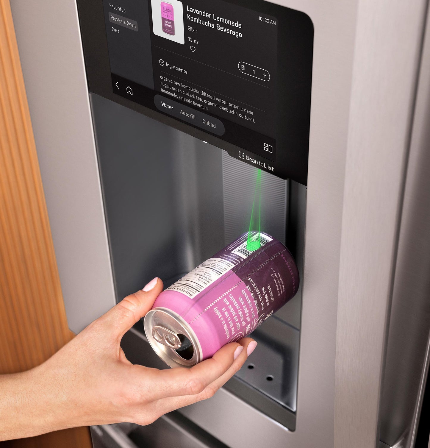 PVD28HYYFS GE Profile™ ENERGY STAR® 27.9 Cu. Ft. Smart 4-Door French-Door Refrigerator with Kitchen Assistant™