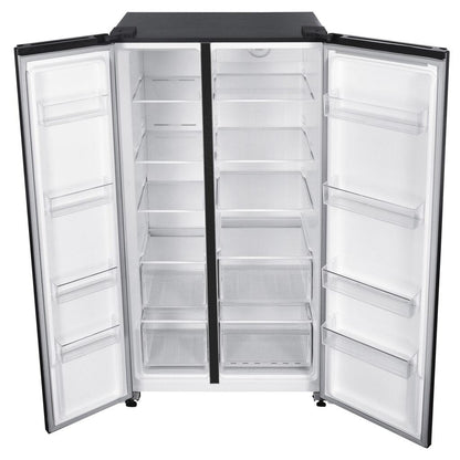 DFF212B1SLDB Danby 21.2 cu. ft. Side-by-Side Refrigerator in Stainless Steel Look