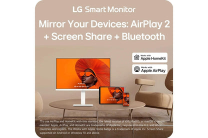 Lg 27U730SAW 27 Inch 4K UHD webOS Smart Monitor with USB Type-C PD 65W