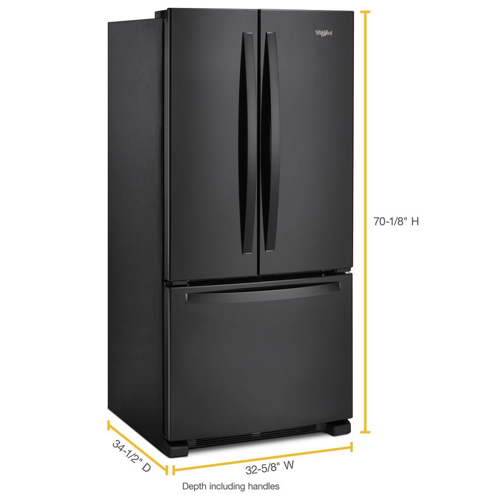 Whirlpool 33-inch Wide French Door Refrigerator - 22 cu. ft.