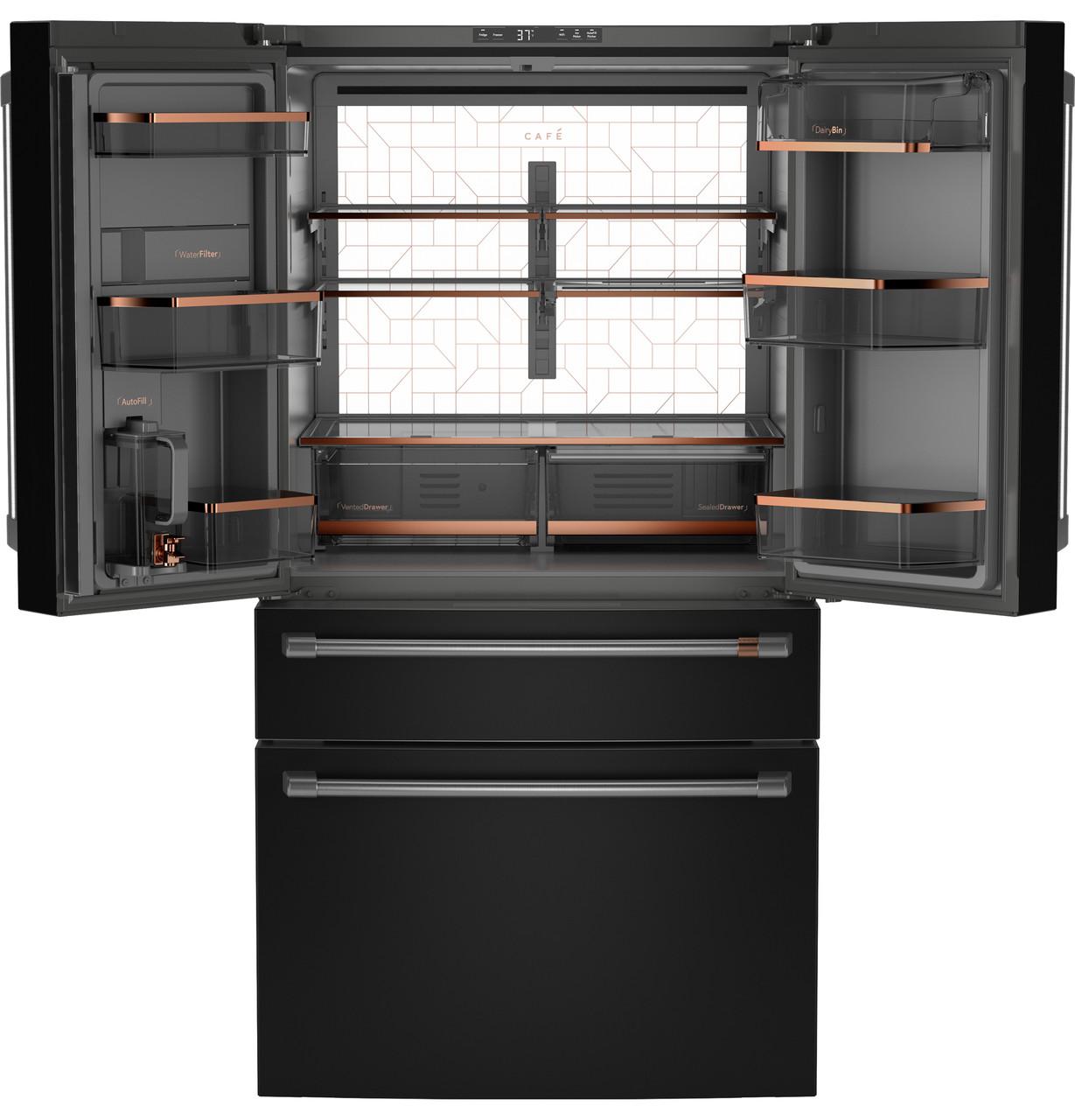 Cafe CGE29DP3TD1 CAF(EBACK)™ ENERGY STAR® 28.7 Cu. Ft. Smart 4-Door French-Door Refrigerator With Dual-Dispense AutoFill Pitcher