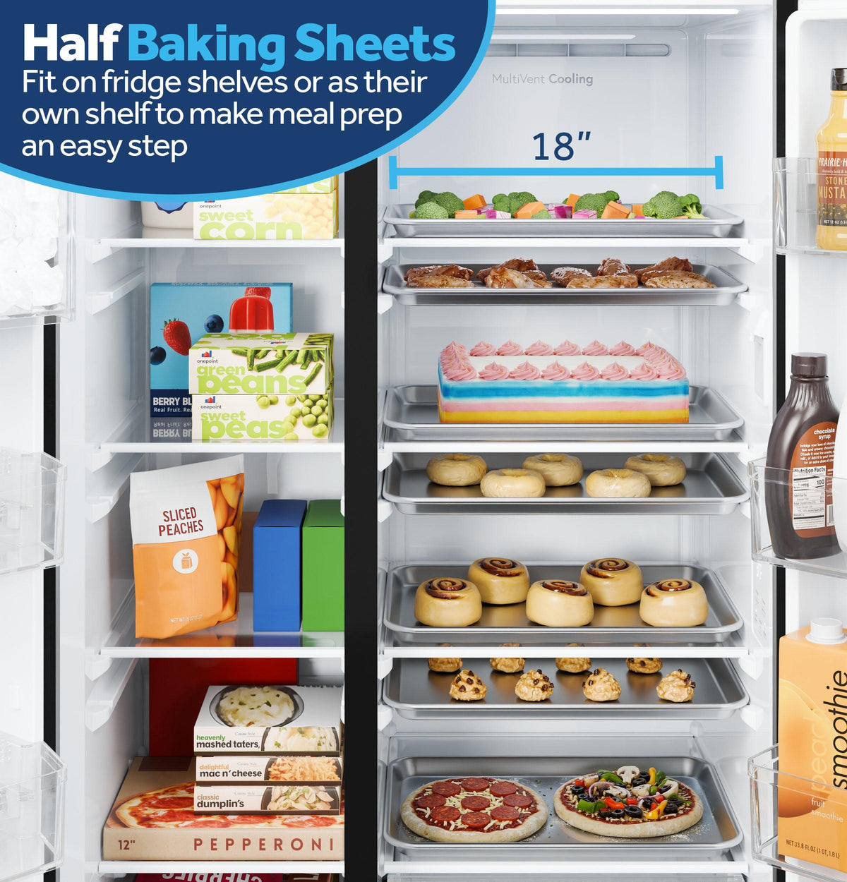 GKS24NYYFS GE® 24.2 Cu. Ft. Counter-Depth Side-By-Side Refrigerator with Internal Dispenser and In-Door Icemaker