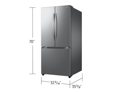 Samsung RF25C5A01SR Bespoke AI 3-Door French Door Auto Ice Maker  All-Around Cooling  25 cu.ft.