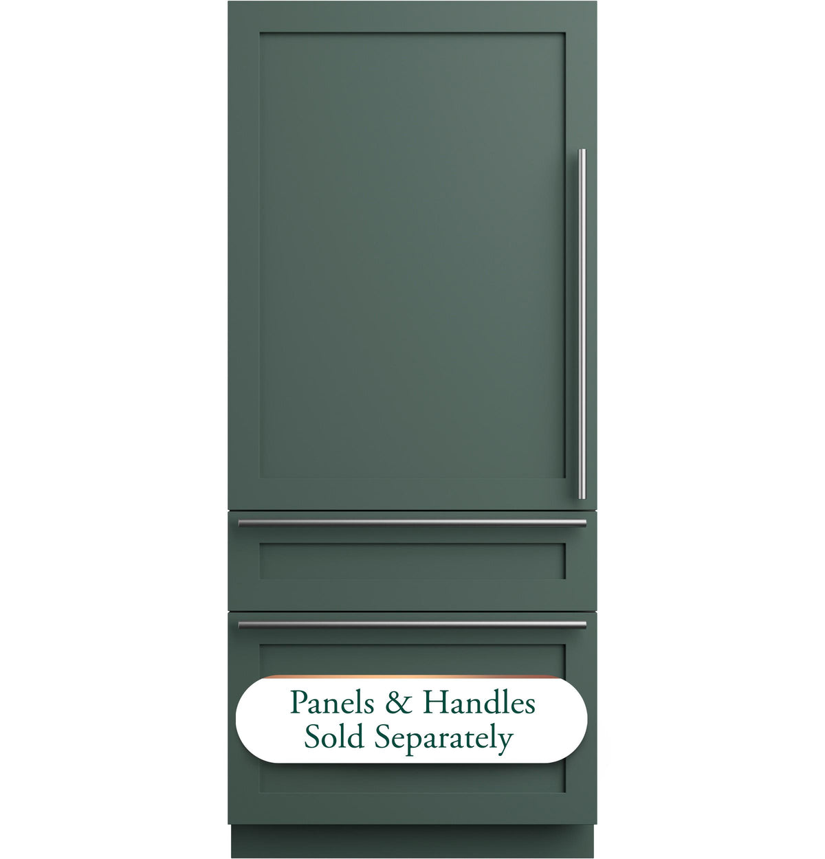 CIC36LK6ZII CAFE™ 36" Panel-Ready Integrated Bottom-Freezer Refrigerator - Left Swing