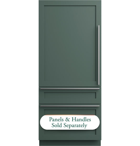 CIC36LK6ZII CAFE™ 36" Panel-Ready Integrated Bottom-Freezer Refrigerator - Left Swing
