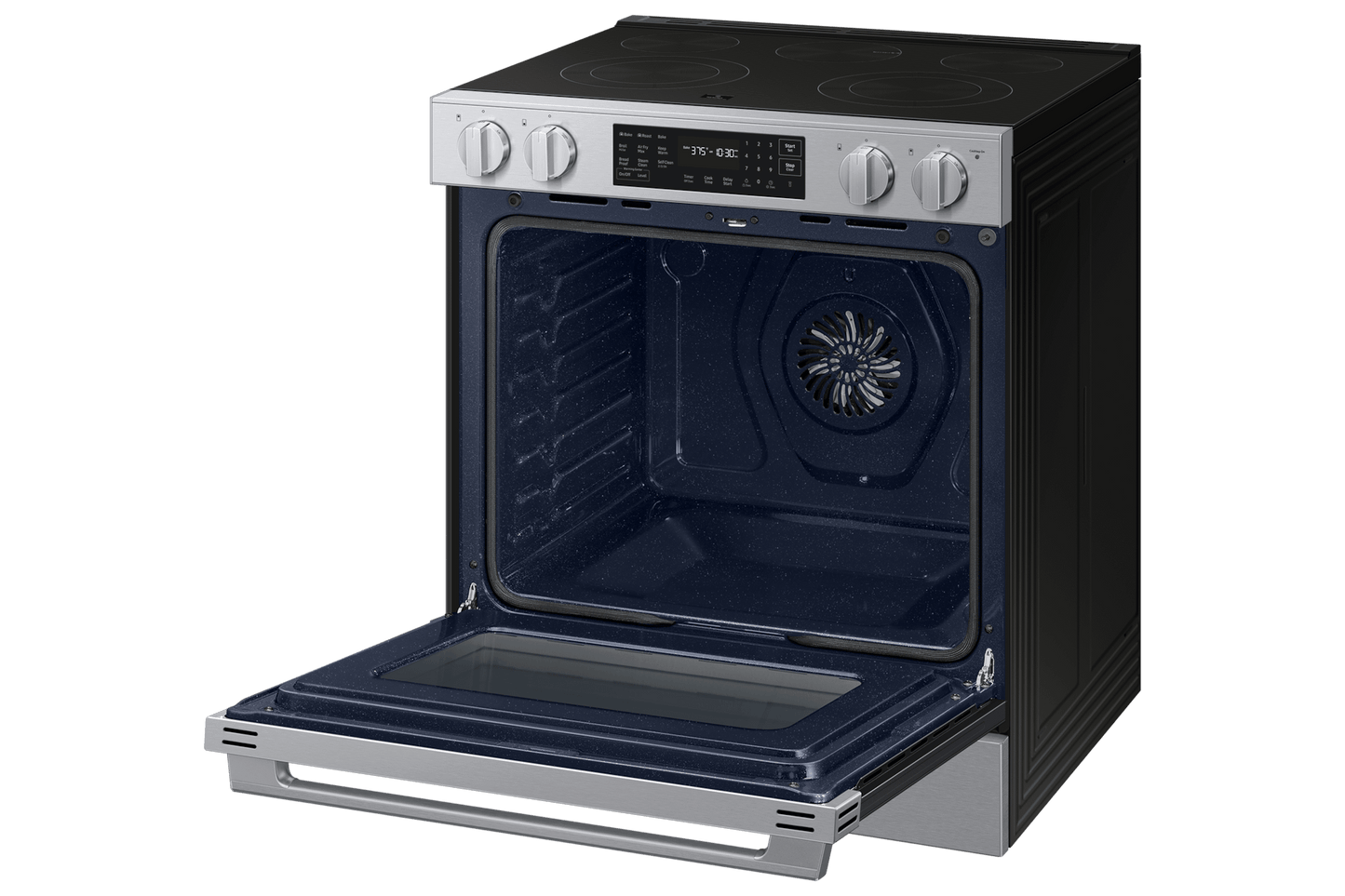 Samsung NSE70H63SR Bespoke Smart Slide-in Electric Range Pro Style Design  Air Fry Max  Precision Knobs