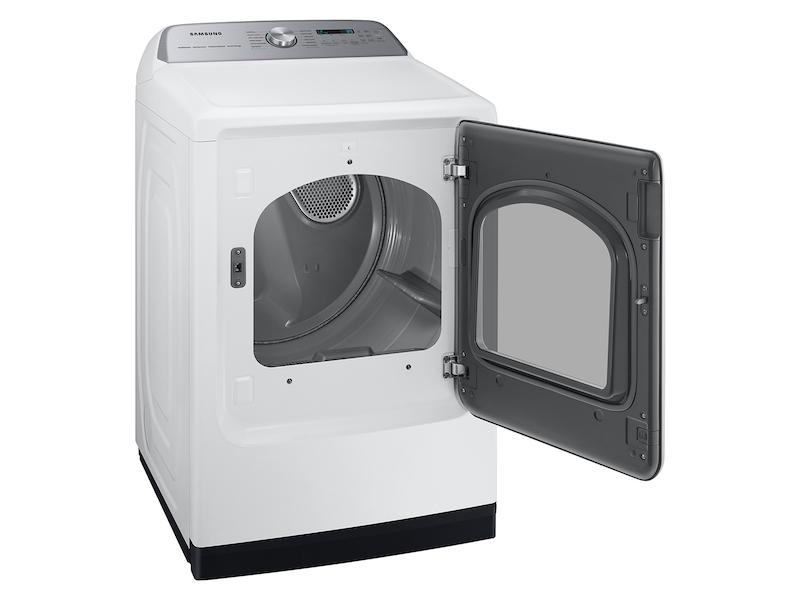 Samsung DVE54CG7150W 7.4 cu. ft. Smart Electric Dryer with Pet Care Dry and Steam Sanitize+ in White