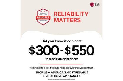 Lg LRGN6325Z 6.3 cu. ft. Smart Wi-Fi Enabled Probake Convection® Gas Range with Air Fry & EasyClean®