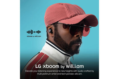 BUDSAUSALBK LG xboom Buds by will.i.am  Bluetooth Earbuds  xboom Signature Sound with Graphene Driver, Black
