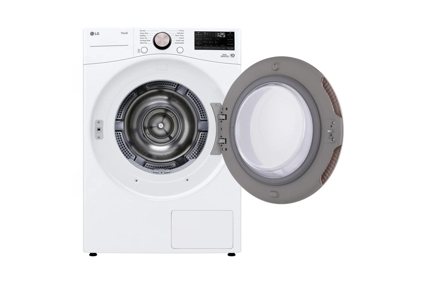 Lg DLHC4002W 7.8 cu. ft. Mega Capacity Smart Front Load Dryer with Dual Inverter HeatPump™ Technology and Inverter Direct Drive Motor System