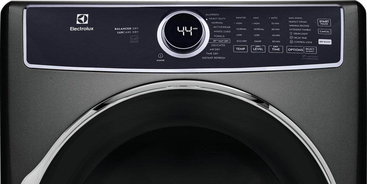 ELFE7637AT Electrolux Front Load Perfect Steam™ Electric Dryer with Balanced Dry™ and Instant Refresh - 8.0 Cu. Ft.