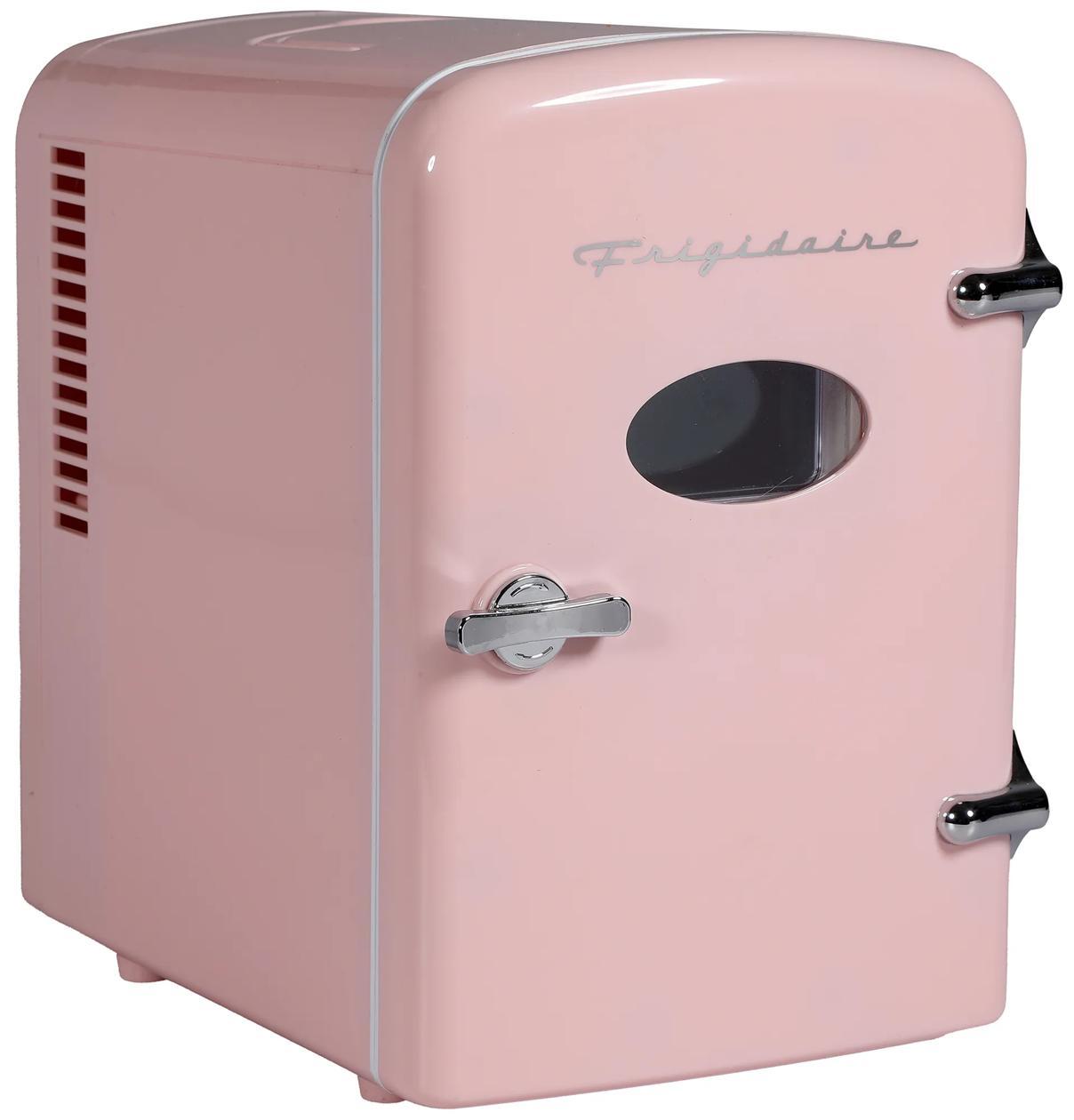 Frigidaire EFMIS229PINK 6-Can Retro Mini Fridge Cooler - Pink