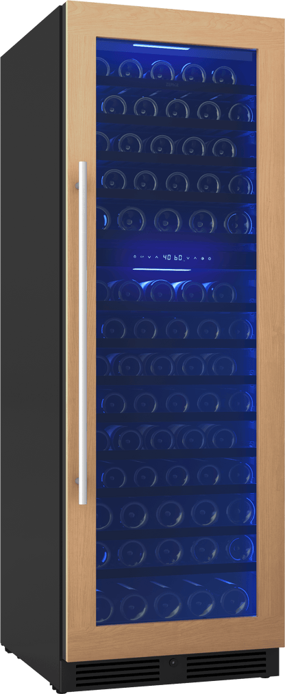 Zephyr PRW24F02CPG Presrv Wine Cooler, 24in Full Size, Panel Ready+Glass, Reversible Door, 2 Zone