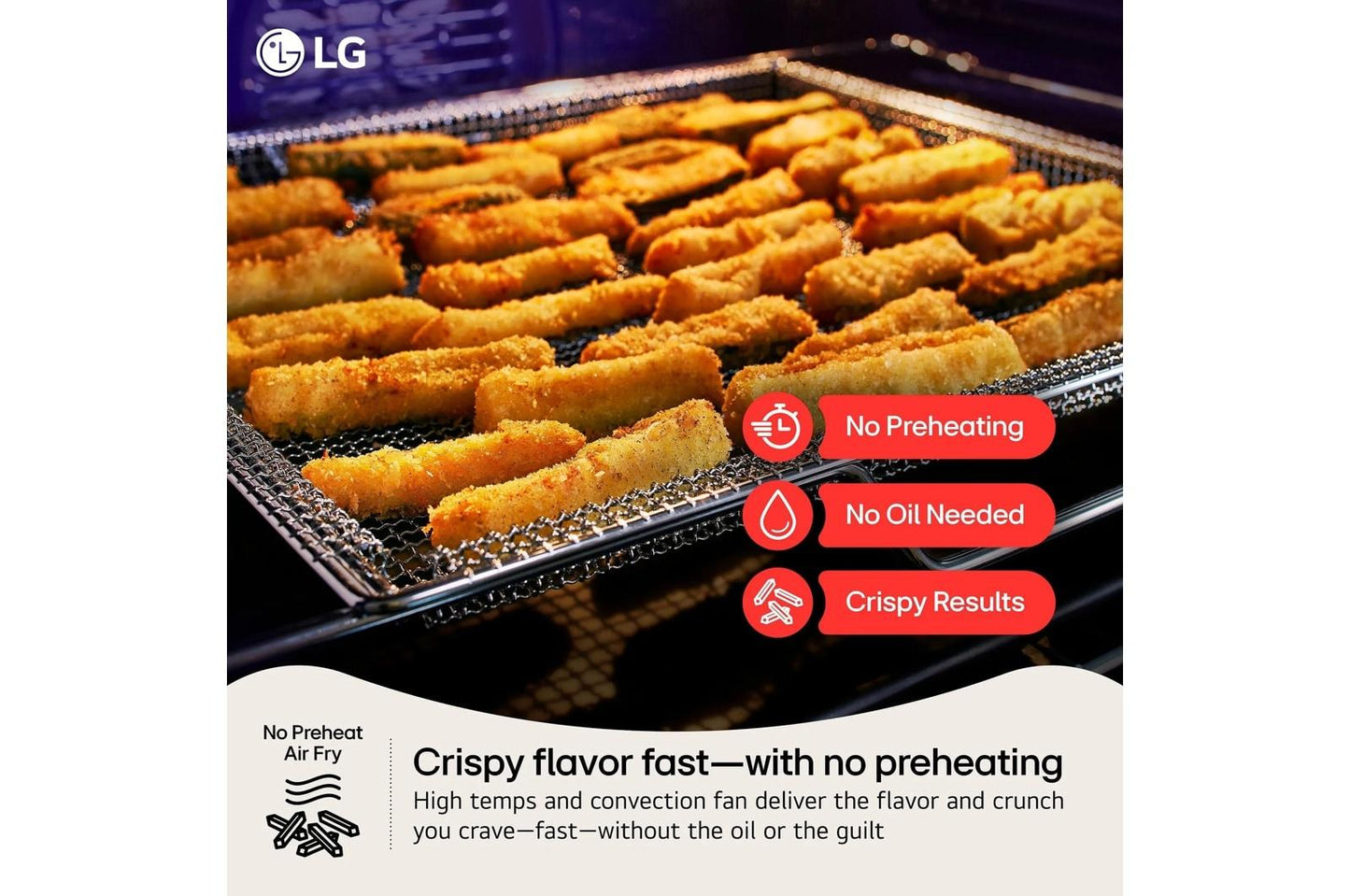 Lg LREN6321VE 6.3 cu. ft. Smart Wi-Fi Enabled Electric Range with Air Fry & EasyClean®
