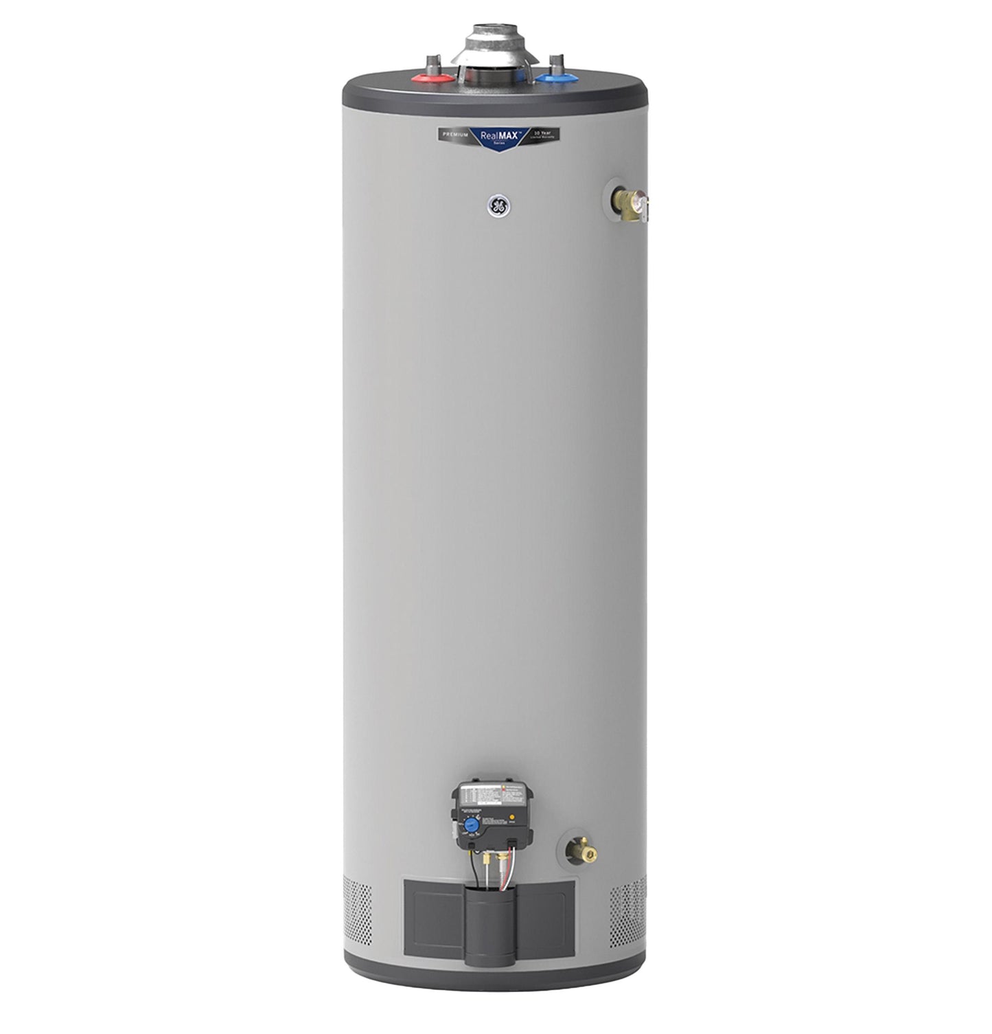 GP40T10BXR GE RealMAX Premium 40-Gallon Tall Liquid Propane Atmospheric Water Heater