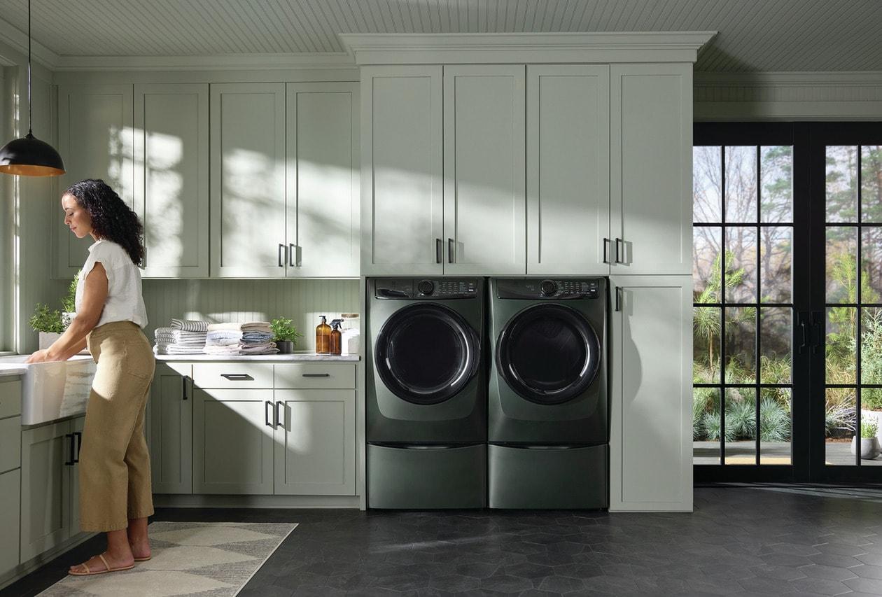 ELFE7738AA Electrolux Front Load Perfect Steam™ Electric Dryer with Balanced Dry™ and Instant Refresh - 8.0 Cu. Ft.