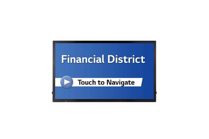 Lg 55TC3CGH 55" IPS UHD Multi Touch Screen Digital Display with webOS 4.1 Smart Signage Platform, Anti-shatter Glass, Conformal Coating & Embedded Group Manager