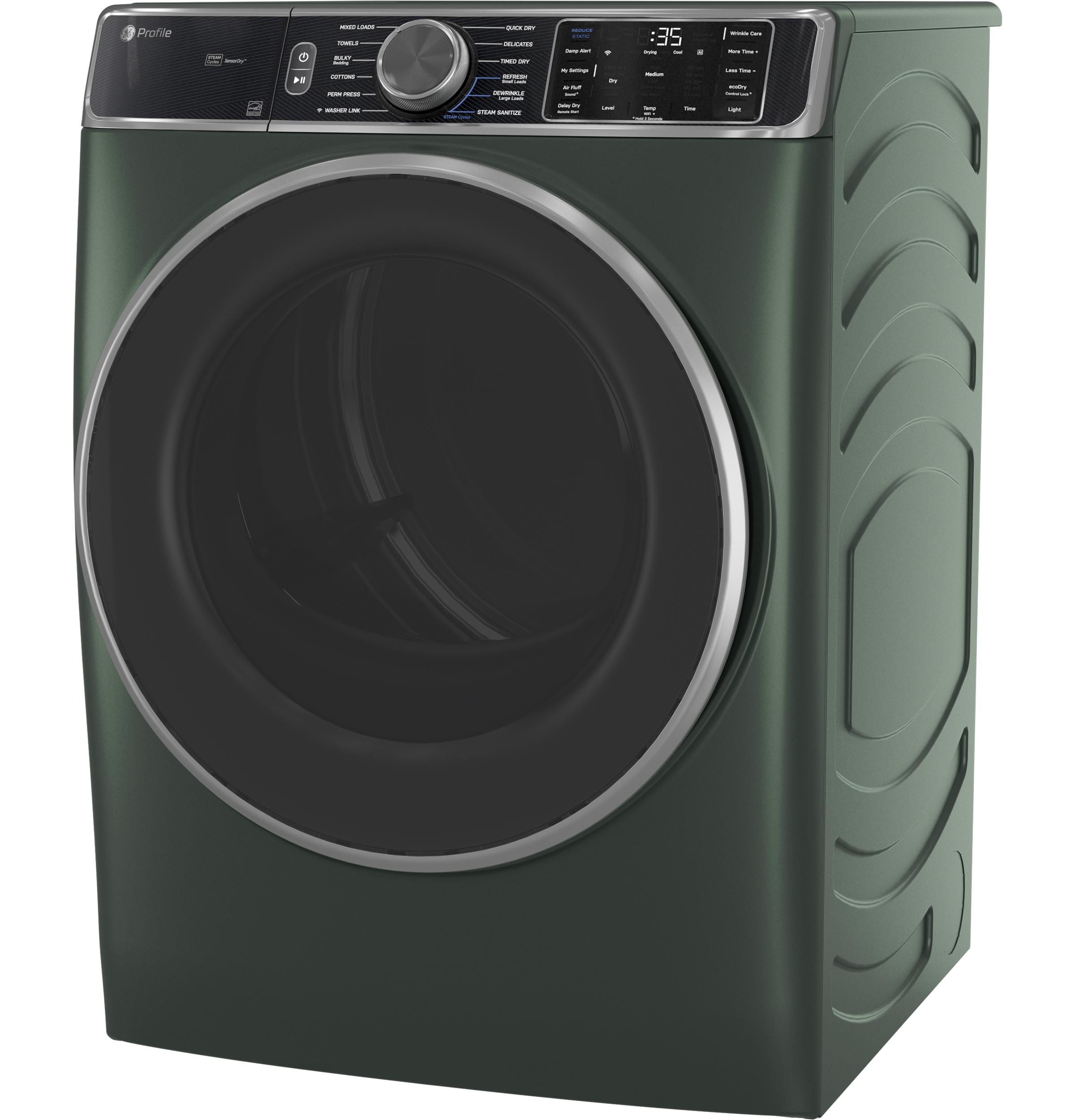 PFD95ESPWGN GE Profile™ ENERGY STAR® 7.8 cu. ft. Capacity Smart Front Load Electric Dryer with Steam and Sanitize Cycle