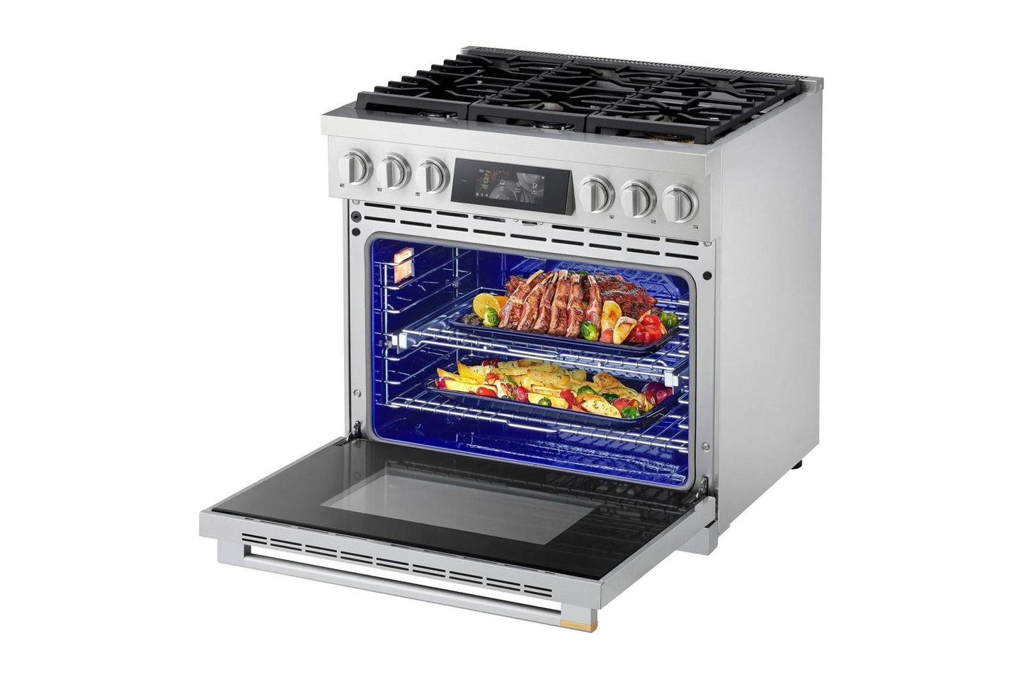LPGU6319Y LG SIGNATURE 6.3 cu. ft. Smart Gas Slide-In Pro Range with Dynamic ProBake Convection®, Air Fry, Air Sous Vide and Roast Mode
