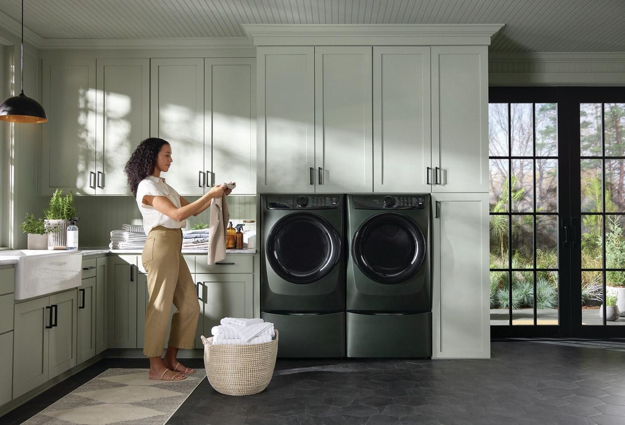 ELFE7738AA Electrolux Front Load Perfect Steam™ Electric Dryer with Balanced Dry™ and Instant Refresh - 8.0 Cu. Ft.