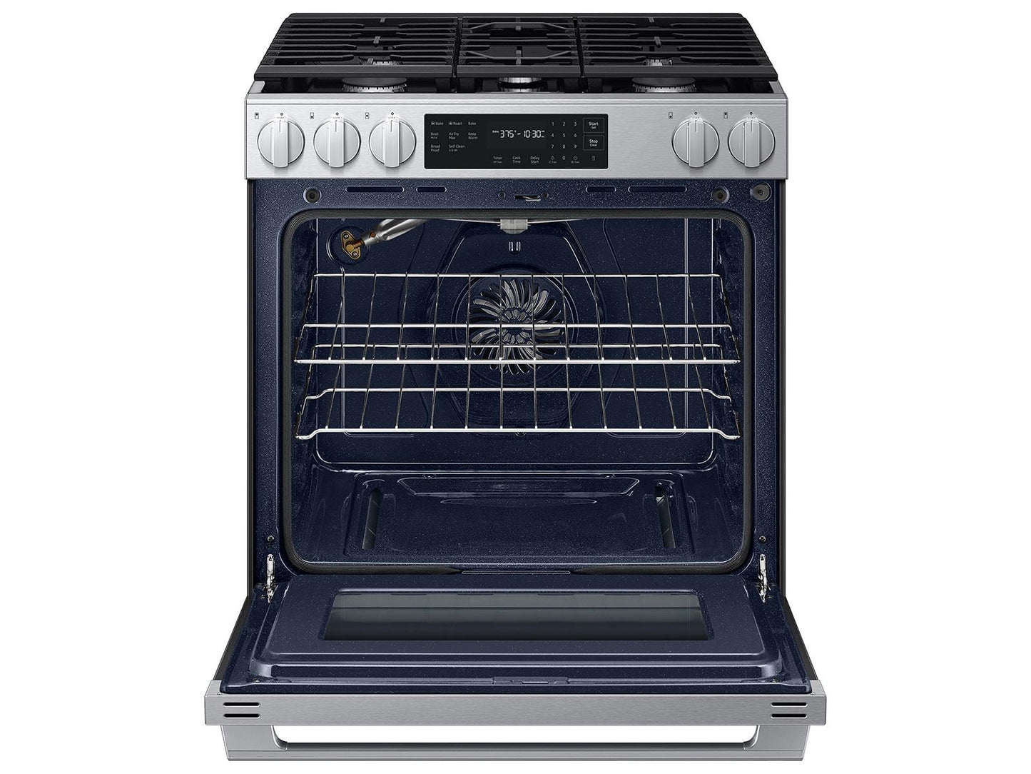 Samsung NSG70H60SR Bespoke Smart Slide-in Gas Range Pro Style Design  Air Fry Max  Precision Knobs