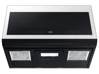 Samsung ME21DB630012 Bespoke 2.1 cu. ft. Over-the-Range Microwave with Wi-Fi in White Glass