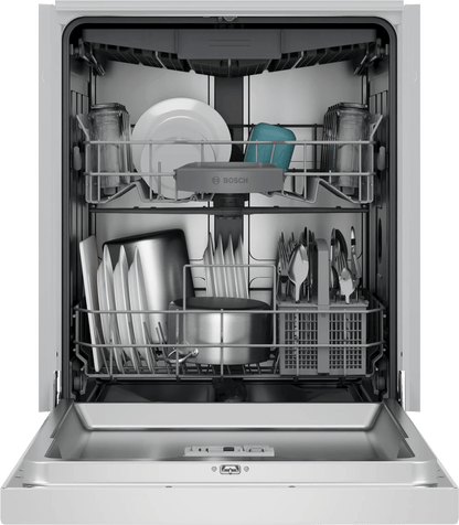 Bosch SHE43DM2N 300 Recessed Handle, 48 dBA, Standard 3rd Rack, PureDry - WH