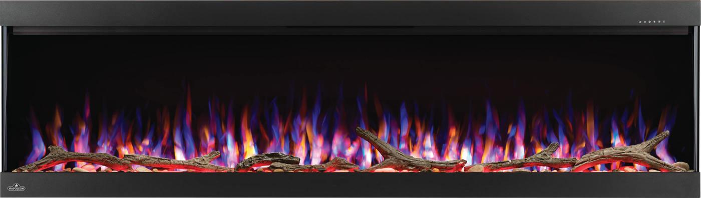 Napoleon Bbq NEFL60H3SV Trivista Pictura 60 Three-Sided Wall Hanging Electric Fireplace