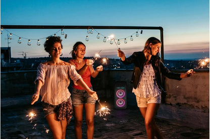 Lg XL9T XL9T Bluetooth Speaker LG XBOOM with Dual 8 Inch Woofers and Pixel LED Lighting plus Karaoke Creator