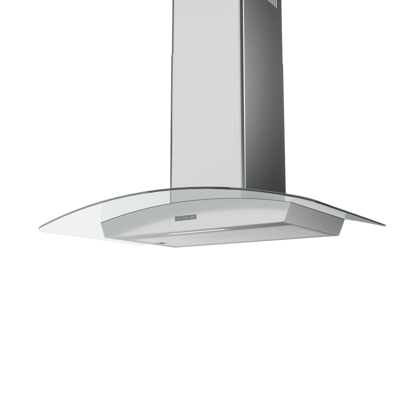 Zephyr BMIE36CG Brisas Curved Glass Chim. Wall, 36" G, 600 CFM, ACT, LED