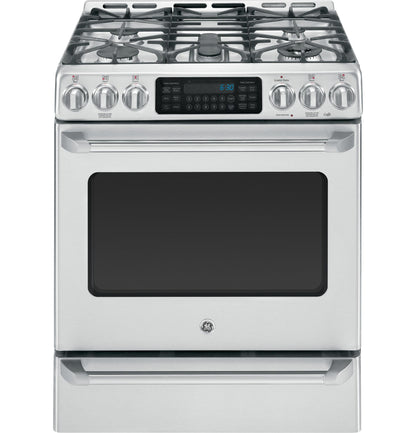 Cafe C2S985SETSS GE Caf(eback)™ Series Slide-In Front Control Dual-Fuel Range with Baking Drawer
