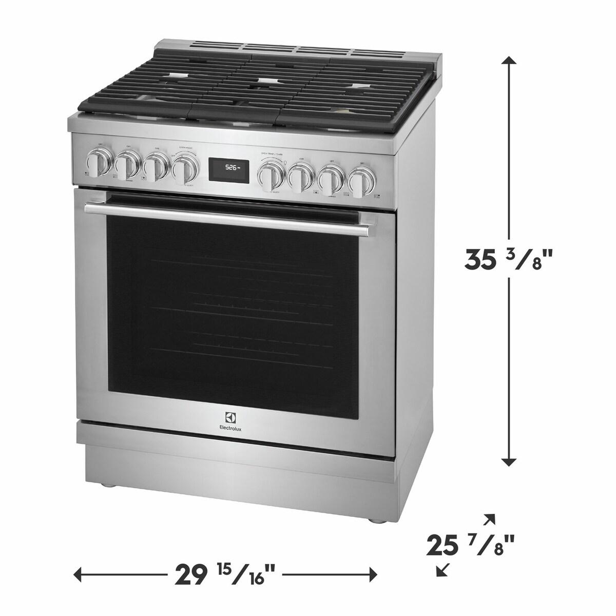 Electrolux ECFD3068AS 30" Dual-Fuel Freestanding Range