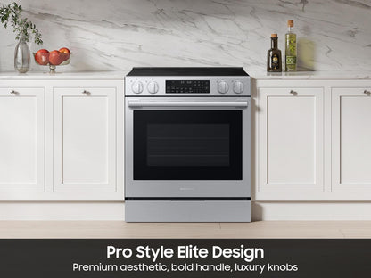 Samsung NSE90H63SR Bespoke Smart Slide-in Electric Range Pro Style Elite Design  Illuminated Knobs  Air Fry Max