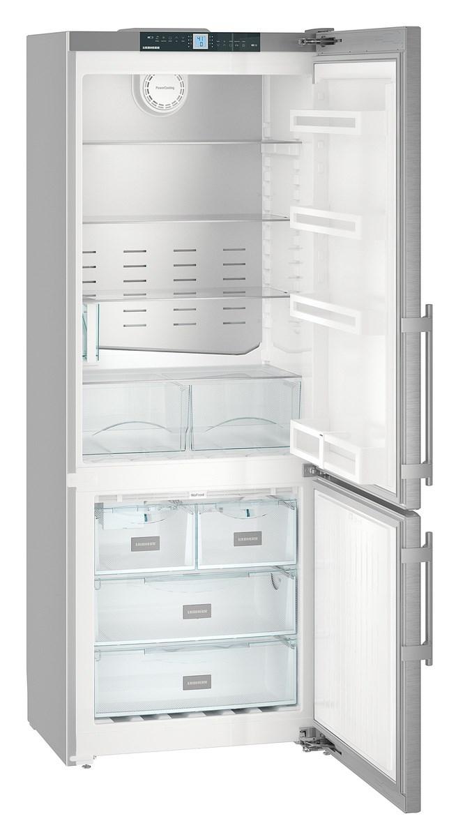 Liebherr CS1640B Freestanding Refrig/Freezer 30", Ice Maker, Grey Sides, Right Hinge