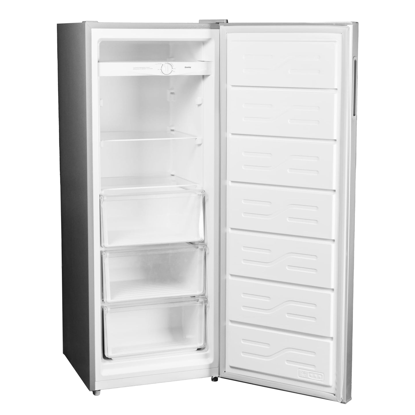 DUFM068A1SCDB Danby 6.8 cu. ft. Convertible Upright Freezer in Stainless Steel Look