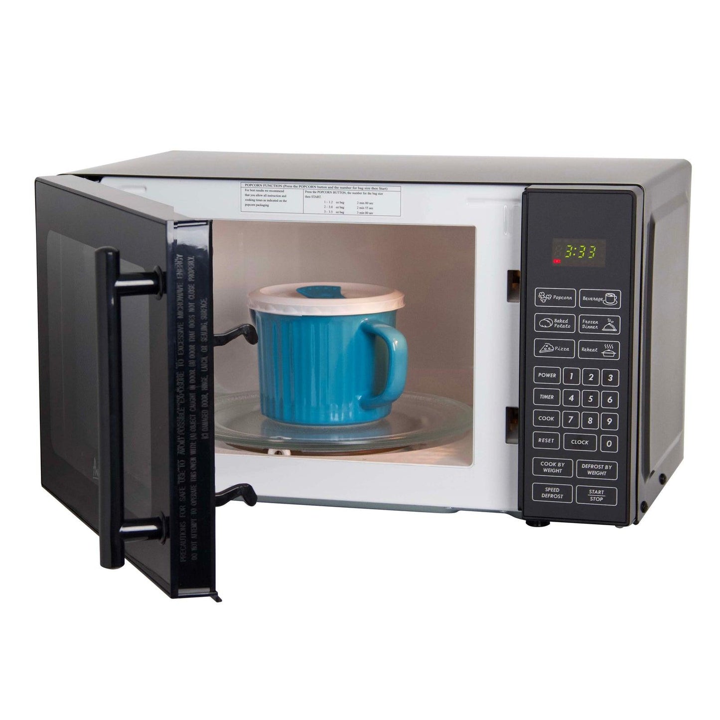 MT81K1BH Avanti Countertop Microwave Oven, 0.8 cu. ft. Capacity