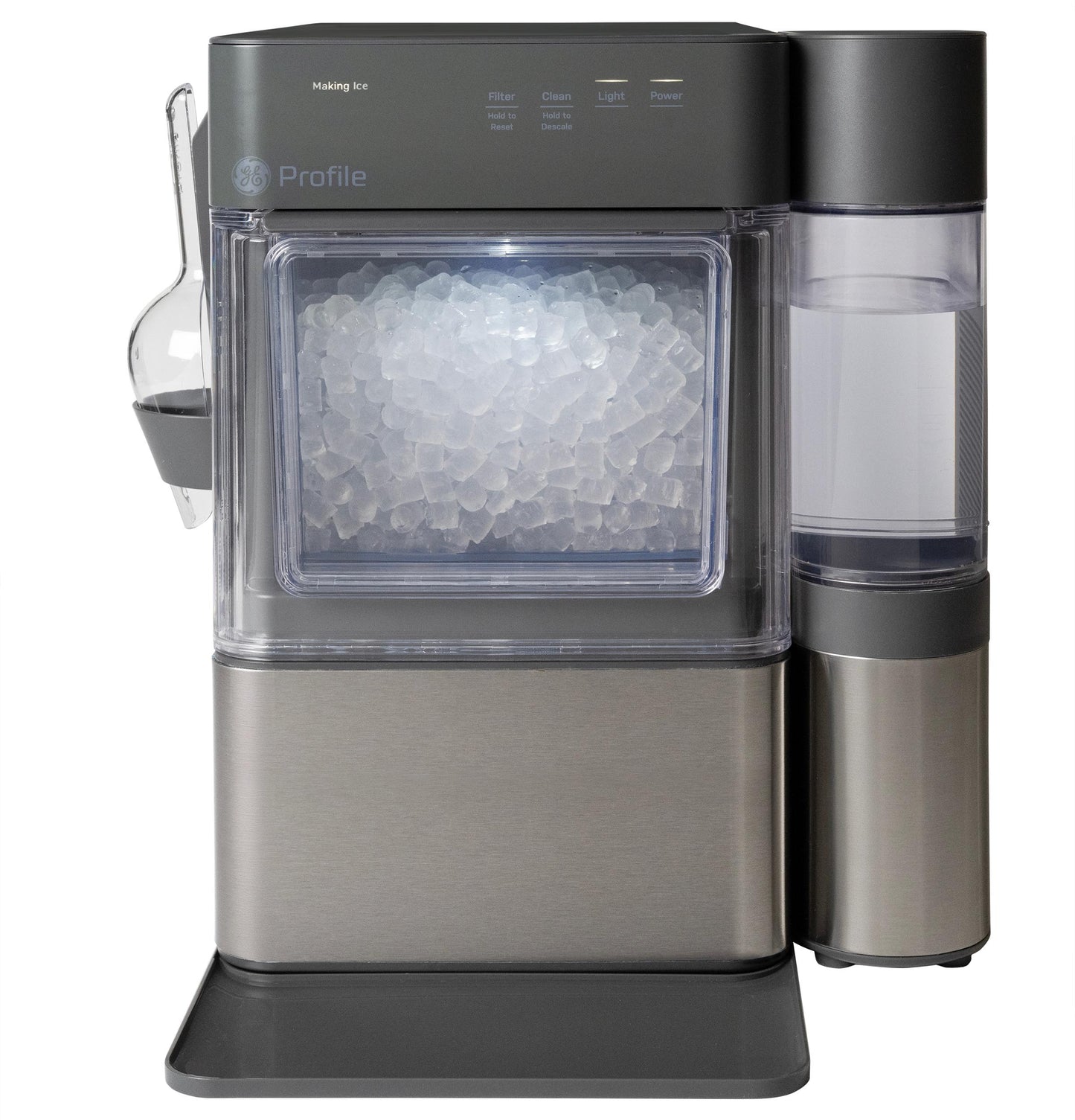 P4NM25PZSG GE Profile Opal Mini Pro Nugget Ice Maker with Side Tank