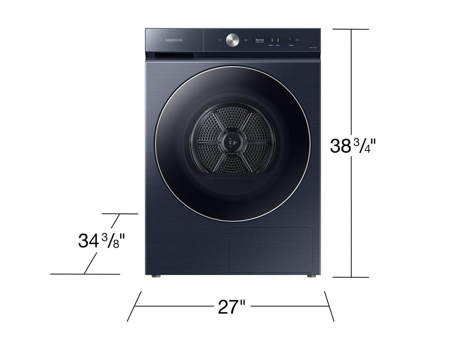 Samsung DV53BB8900HD Bespoke AI Front Load Ventless Heat Pump Dryer Ventless Hybrid Heat Pump  AI Optimal Dry  7.8 cu.ft.