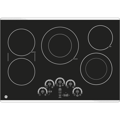 PP9030SJSS GE Profile™ 30" Built-In Touch Control Electric Cooktop