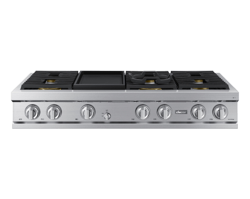 Dacor DTT48T963GS 48" Rangetop, Silver Stainless, Natural Gas/Liquid Propane