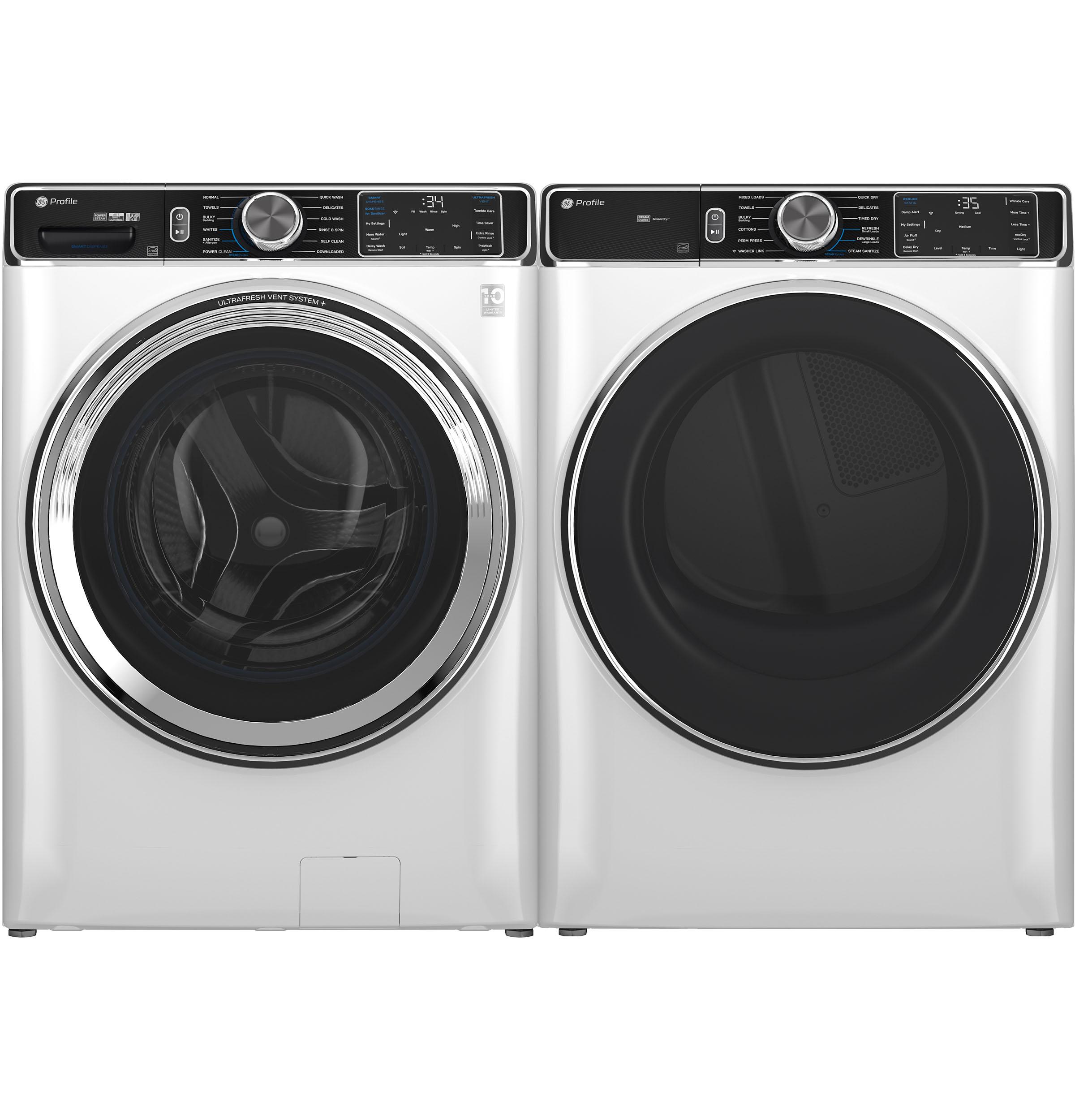 GE Profile™ 7.8 cu. ft. Capacity Smart Front Load Electric Dryer with Steam and Sanitize Cycle