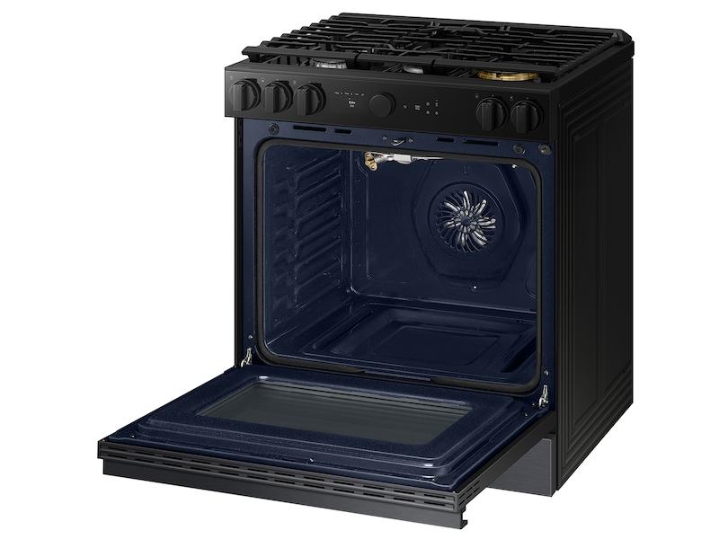 Samsung NSG6DG8500MT Bespoke 6.0 cu. ft. Smart Slide-In Gas Range with Air Sous Vide & Air Fry in Matte Black