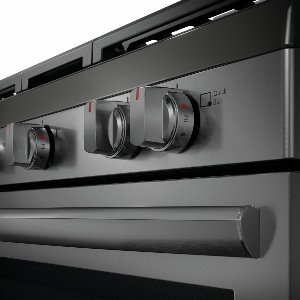 Frigidaire GCRG3060BD 30" Rear Control Gas Range with Total Convection