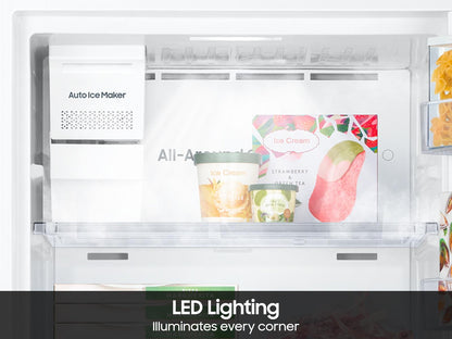 Samsung RT18DG6700SR Bespoke AI Top Freezer All-Around Cooling  Auto Ice Maker  18 cu.ft.