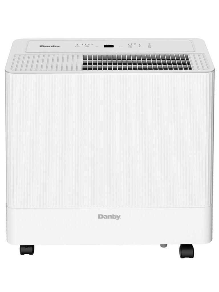 DDR050BSPWDB Danby 50-Pint Dehumidifier with Pump & Wi-Fi in White