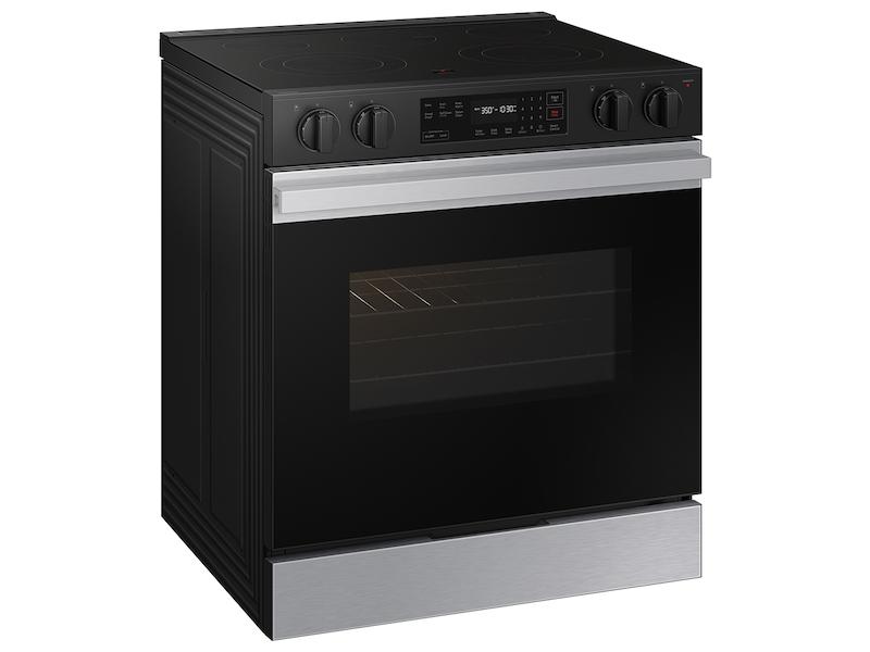 Samsung Bespoke 6.3 cu. ft. Smart Slide-In Electric Range with Precision Knobs in Stainless Steel