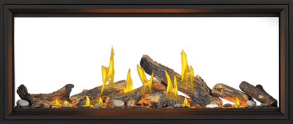 Napoleon Bbq TLV62LN2 Tall Linear Vector 62 See Through with Luminous Logs with Luminous Logs