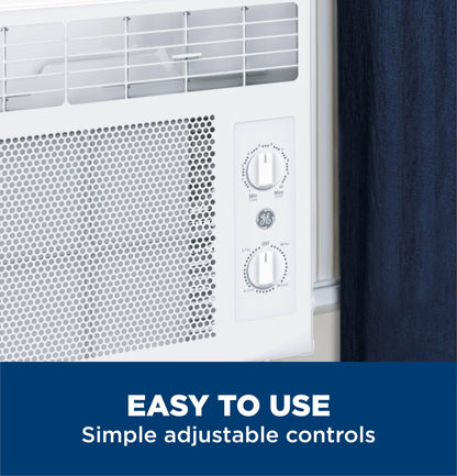 AWAS05BWA GE® 5,000 BTU Mechanical Window Air Conditioner for Small Rooms up to 150 sq ft.
