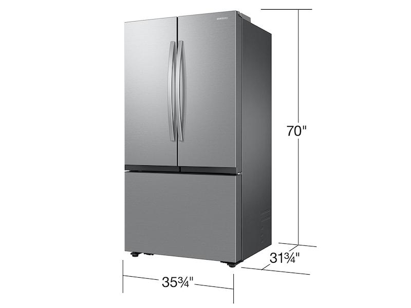 Samsung RF27CG5100SRAA 27 cu. ft. Mega Capacity Counter Depth 3-Door French Door Refrigerator with Dual Auto Ice Maker in Stainless Steel