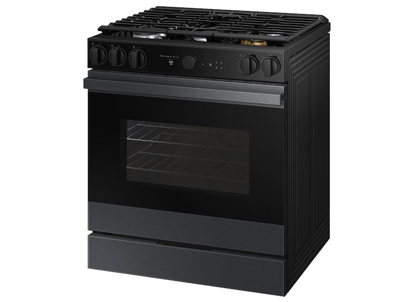Samsung NSG6DG8500MT Bespoke 6.0 cu. ft. Smart Slide-In Gas Range with Air Sous Vide & Air Fry in Matte Black